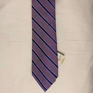 NWT $150 Paul Stuart Silk & Cotton Tie. Handmade in the USA!